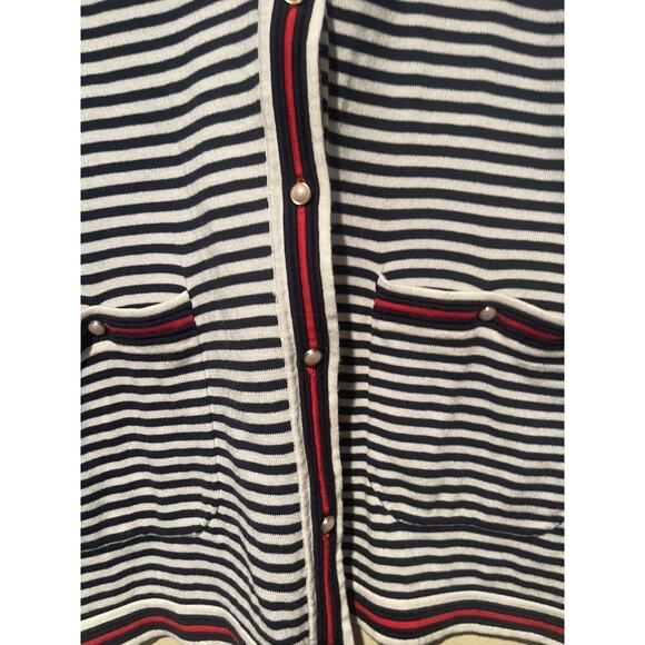 Talbots The Oprah Collection For Women Sz 1X Cardigan Sweater Red/white/black - Picture 3 of 7